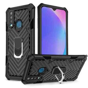 For Vivo Y17 Cool Armor PC + TPU Shockproof Case with 360 Degree Rotation Ring Holder(Black)