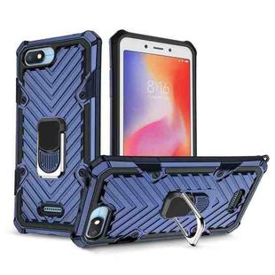 For Xiaomi Redmi 6A Cool Armor PC + TPU Shockproof Case with 360 Degree Rotation Ring Holder(Blue)