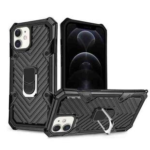 Cool Armor PC + TPU Shockproof Case with 360 Degree Rotation Ring Holder For iPhone 12 / 12 Pro(Black)