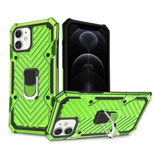 Cool Armor PC + TPU Shockproof Case with 360 Degree Rotation Ring Holder For iPhone 12 / 12 Pro(Green)