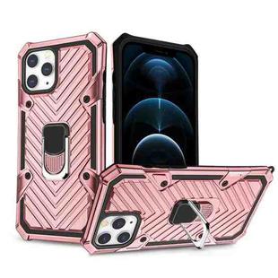 Cool Armor PC + TPU Shockproof Case with 360 Degree Rotation Ring Holder For iPhone 12 Pro Max(Rose Red)