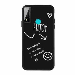 For Huawei P Smart 2020 Enjoy Smiley Heart Pattern Shockproof TPU Case(Black)