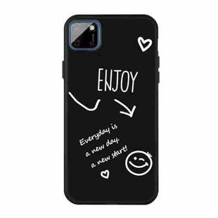 For Huawei Y5p (2020) Enjoy Smiley Heart Pattern Shockproof TPU Case(Black)