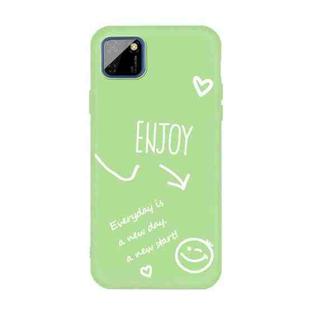 For Huawei Y5p (2020) Enjoy Smiley Heart Pattern Shockproof TPU Case(Green)