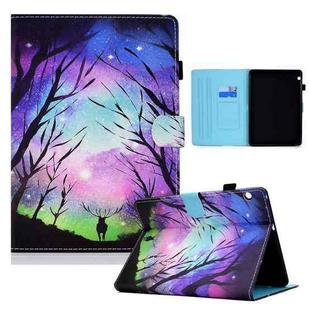 For Huawei MediaPad T3 10 Colored Drawing Horizontal Flip Leather Case with Holder & Card Slots(Starry Deer)