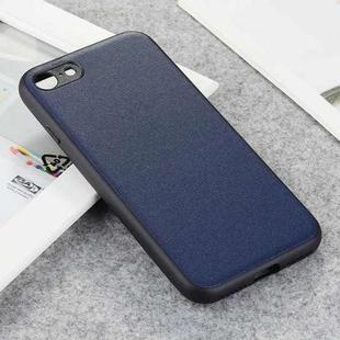 For iPhone SE 2022 / SE 2020 / 8 / 7 Lambskin Texture Protective Case(Blue)