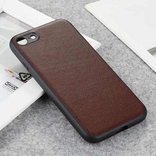 For iPhone SE 2022 / SE 2020 / 8 / 7 Lambskin Texture Protective Case(Brown)