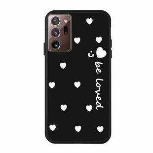 For Samsung Galaxy Note20 Ultra Small Smiley Heart Pattern Shockproof TPU Case(Black)