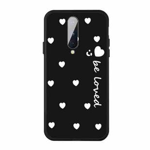 For OnePlus 8 Small Smiley Heart Pattern Shockproof TPU Case(Black)