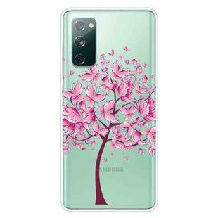 For Samsung Galaxy S20 FE Shockproof Painted Transparent TPU Protective Case(Butterfly Tree)