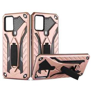 For vivo V20 Pro / S7 Shockproof TPU + PC Protective Case with Holder(Rose Gold)