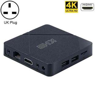 KH3 4K Smart TV Box with Remote Control, Android 10.0, Allwinner H313 Quad Core ARM Cortex A53,2GB+16GB, Support LAN, AV, HDMI, USBx2,TF Card, Plug Type:UK Plug