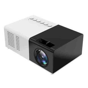 J9 1920x1080P 15 ANSI Portable Home Theater Mini LED HD Digital Projector, Basic Version, US Plug(Black White)