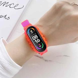 For Xiaomi Mi Band 5 / 4 Universal Silicone Transparent Watch Band(Red)