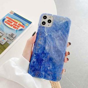 Marble Abstract Full Cover IMD TPU Shockproof Protective Phone Case For iPhone 11 Pro(Blue)