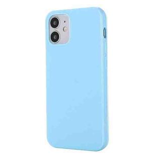 For iPhone 12 / 12 Pro Solid Color TPU Protective Case(Light Blue)