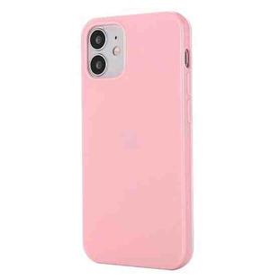 For iPhone 12 / 12 Pro Solid Color TPU Protective Case(Pink)