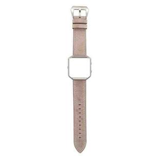 For Fitbit Blaze Fresh Style Leather Watch Band(Brown)