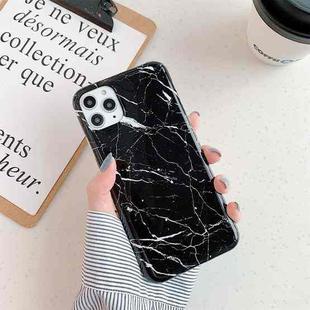 For iPhone 12 mini Marble Pattern TPU Protective Case (Black)