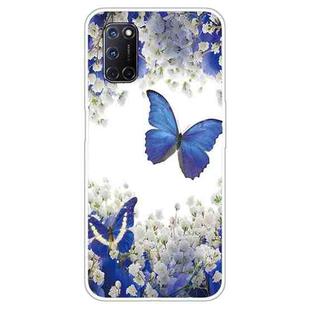For OPPO A52 / A72 / A92 Colored Drawing Clear TPU Cover Protective Cases(Butterfly)