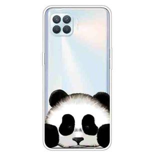 For OPPO F17 Pro / A93 / Reno4 Lite Colored Drawing Clear TPU Cover Protective Cases(Hug Face Bear)