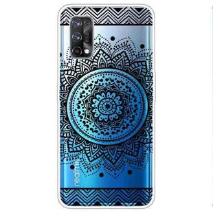 For OPPO Realme 7 Pro Colored Drawing Clear TPU Cover Protective Cases(Mandala)