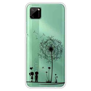 For OPPO Realme C11 Colored Drawing Clear TPU Cover Protective Cases(Dandelion)
