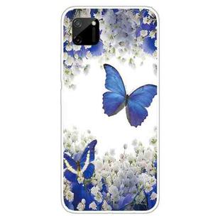 For OPPO Realme C11 Colored Drawing Clear TPU Cover Protective Cases(Butterfly)