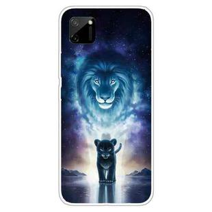 For OPPO Realme C11 Colored Drawing Clear TPU Cover Protective Cases(The Lion King)