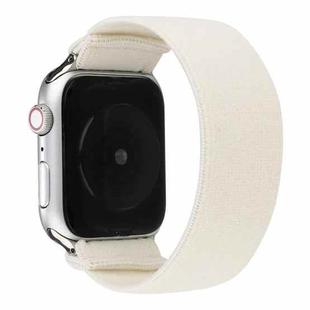 Solid Color Silicone Watch Band For Apple Watch Series 7 41mm / 6 & SE & 5 & 4 40mm / 3 & 2 & 1 38mm(White)