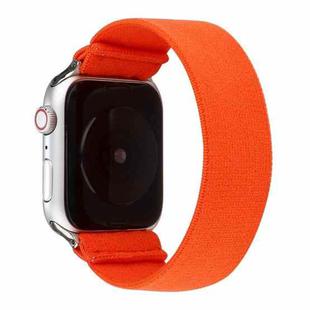 Solid Color Silicone Watch Band For Apple Watch Series 7 41mm / 6 & SE & 5 & 4 40mm / 3 & 2 & 1 38mm(Orange)