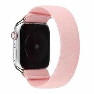 Solid Color Silicone Watch Band For Apple Watch Series 7 41mm / 6 & SE & 5 & 4 40mm / 3 & 2 & 1 38mm(Pink)