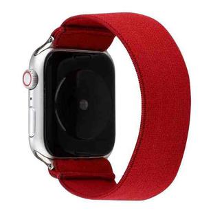 Solid Color Silicone Watch Band For Apple Watch Series 7 41mm / 6 & SE & 5 & 4 40mm / 3 & 2 & 1 38mm(Red)