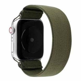 Solid Color Silicone Watch Band For Apple Watch Series 7 41mm / 6 & SE & 5 & 4 40mm / 3 & 2 & 1 38mm(Army Green)