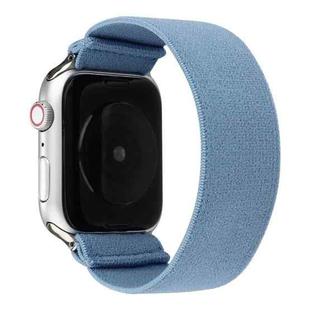 Solid Color Silicone Watch Band For Apple Watch Series 7 41mm / 6 & SE & 5 & 4 40mm / 3 & 2 & 1 38mm(Blue)