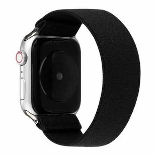 Solid Color Silicone Watch Band For Apple Watch Series 7 45mm / 6 & SE & 5 & 4 44mm / 3 & 2 & 1 42mm(Black)