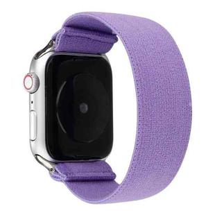 Solid Color Silicone Watch Band For Apple Watch Series 7 45mm / 6 & SE & 5 & 4 44mm / 3 & 2 & 1 42mm(Purple)