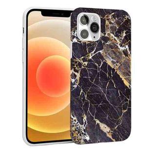 Glossy Marble Pattern TPU Protective Case For iPhone 12 mini(Brown)