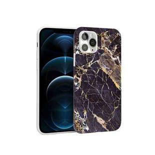 Glossy Marble Pattern TPU Protective Case For iPhone 12 Pro Max(Brown)