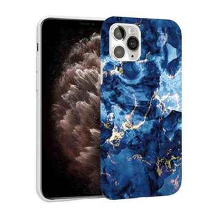 Glossy Marble Pattern TPU Protective Case For iPhone 11 Pro Max(Blue)