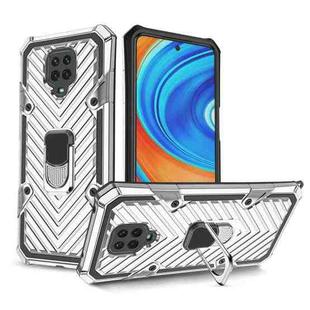 For Xiaomi Redmi Note 9S Cool Armor PC + TPU Shockproof Case with 360 Degree Rotation Ring Holder(Silver)