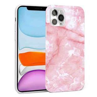 For iPhone 11 Glossy Marble Pattern TPU Protective Case (Pink)