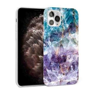 Glossy Marble Pattern TPU Protective Case For iPhone 11 Pro Max(Blue Purple)
