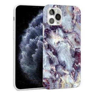 Glossy Marble Pattern TPU Protective Case For iPhone 11 Pro(Dark Purple)