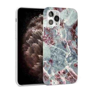 Glossy Marble Pattern TPU Protective Case For iPhone 11 Pro Max(Blue Red)