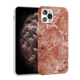 Glossy Marble Pattern TPU Protective Case For iPhone 11 Pro Max(Vermilion)