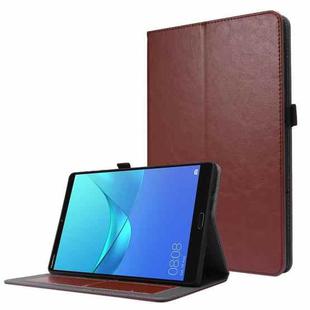 For Huawei Honor Pad X6 Crazy Horse Texture Horizontal Flip Leather Case with 2-folding Holder & Card Slot(Brown)