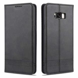 For Samsung Galaxy S8 AZNS Magnetic Calf Texture Horizontal Flip Leather Case with Card Slots & Holder & Wallet(Black)