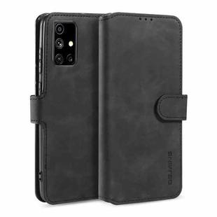 For Samsung Galaxy M51 DG.MING Retro Oil Side Horizontal Flip Protective Case(Black)