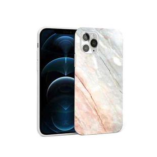 Glossy Marble Pattern TPU Protective Case For iPhone 12 Pro Max(Orange White)